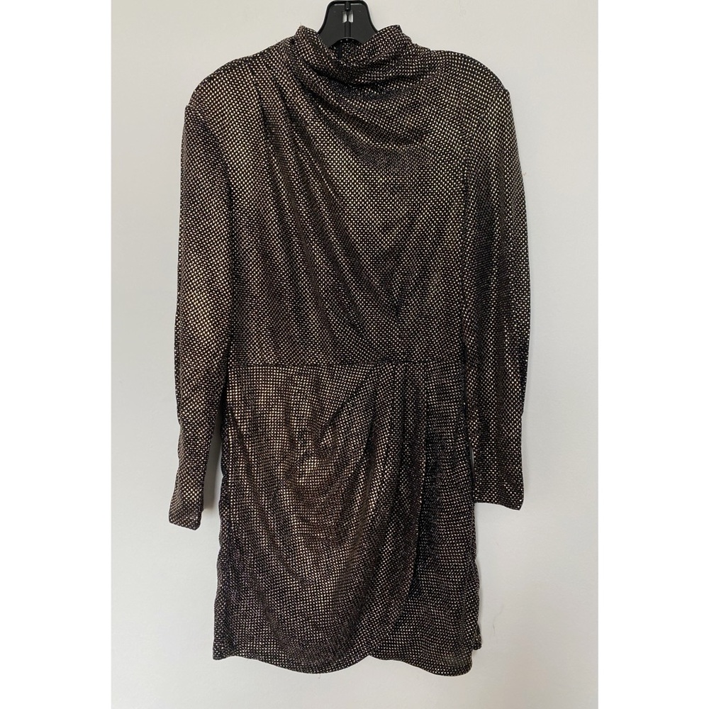 IRO short stylish gold black dress